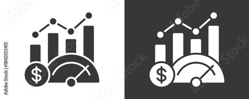 Performance Metrics Icon Set Vector Collection Isolated In Black And White