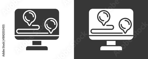 Tracking Icon Set Vector Collection Isolated In Black And White