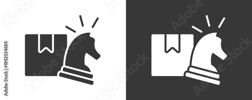 Chess Icon Set Vector Collection Isolated In Black And White