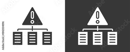 Risk Assessment Icon Set Vector Collection Isolated In Black And White