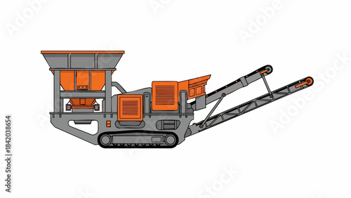 Industrial Mobile Crushing Plant with Conveyor – Heavy-Duty Tracked Rock Breaker for Aggregate Production & Recycling