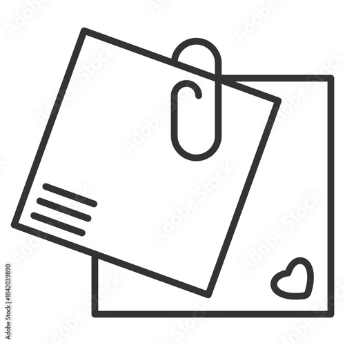 Post Outline Icon Vector Illustration