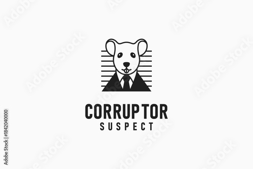 Rat suspect logo symbol icon design