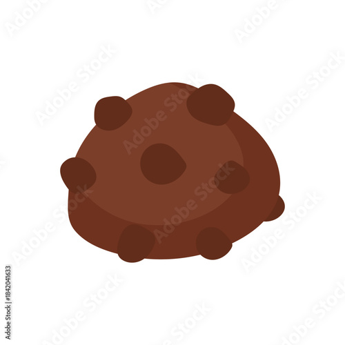 Chocolate Cookie Bite Illustration