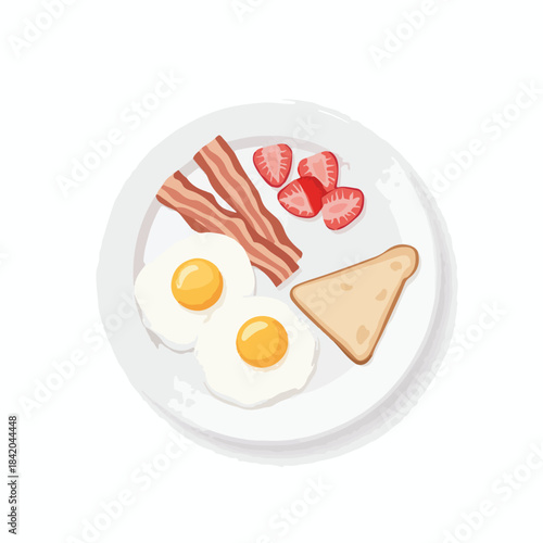 A plate of breakfast