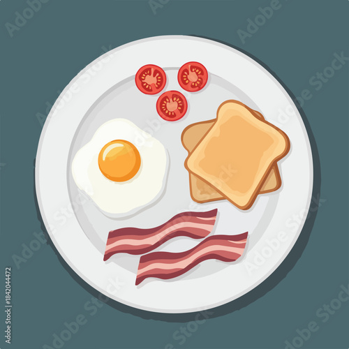 A plate of breakfast