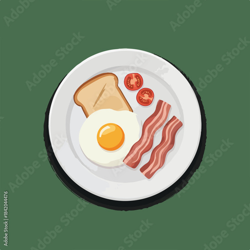 A plate of breakfast