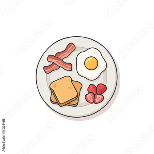 A plate of breakfast