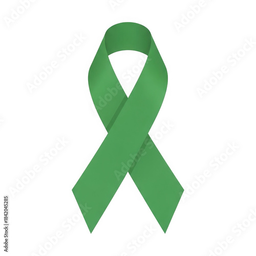 Wallpaper Mural Green awareness ribbon symbol isolated on transparent background for health and support Torontodigital.ca