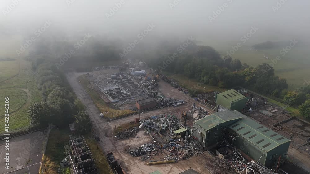 Chemical plant industrial demolition project. Decommissioning and ...