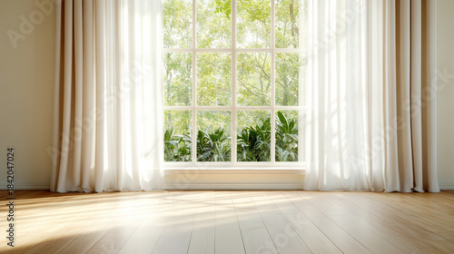 Sunlit hardwood floor window curtain sunlit hardwood floor window curtain sheer room interior