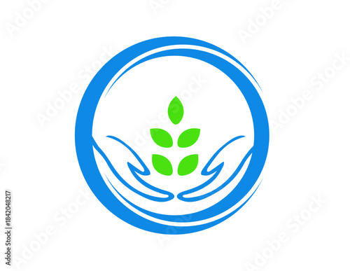 hand for living logo,hand forr leaf logo,hand for tree logo