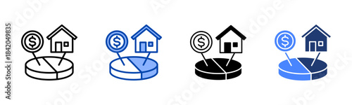 Work Life Balance icon set multiple style collection