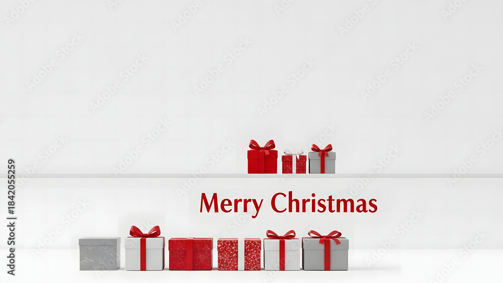 Obraz premium congratulations merry christmas