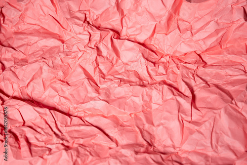 Wallpaper Mural Crumpled Pink Paper Texture: Artistic Wrinkled Paper Art for Creative Projects and Stunning Visuals with Unique Pink Paper Design on unique Background. Torontodigital.ca