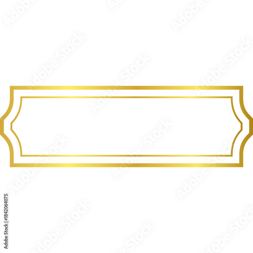 Golden Arabic Islamic Text Box