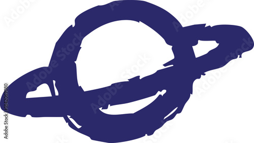 Ringed planet sketch