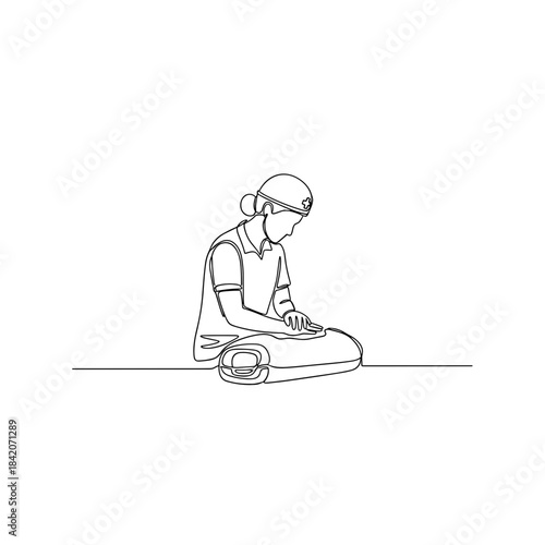 Woman performing emergency CPR on a patient in a park setting  