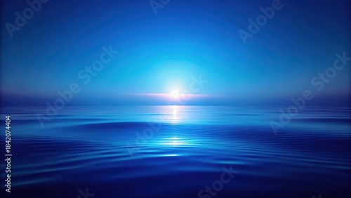 Calming ambiance with a soothing blue gradient