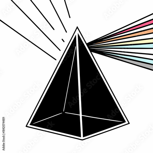 Shiny radiant mountain silhouette vector illustration