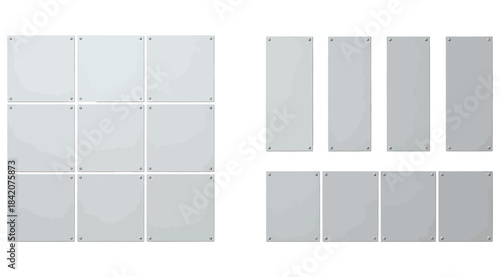 Visual representation of rectangular tile rearrangement showing area conservation through grid and split layouts – ideal for geometry concepts, spatial reasoning, tiling studies, and educational desig