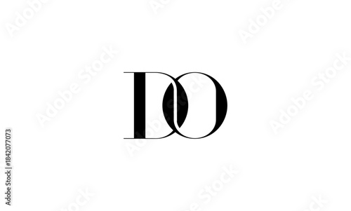 DO initial letters logo or DO monogram logo