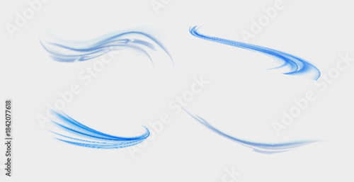 Air, wind effect isolated on transparent background. Airflow overlay fresh air for cleaning, cooling or changing the air. Wind Wave Effect.