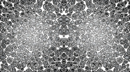 Illustration of two mirrored groups of six seated individuals shown in outline and silhouette styles – ideal for visuals on group interaction, identity contrast, social dynamics, and minimalist charac