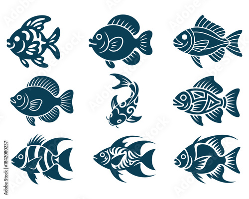 Fish SVG design