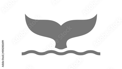 Whale Tail Silhouette