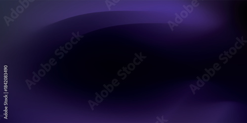 Abstract dark purple and black gradient background with soft light.