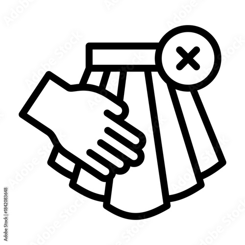 sexual harassment icon line