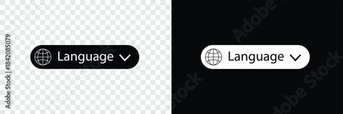 Translate vector icon. Change language button isolated on transparent background. Element for web, mobile or user interface. Vector illustration. Vector Illustration .EPS 10 .
