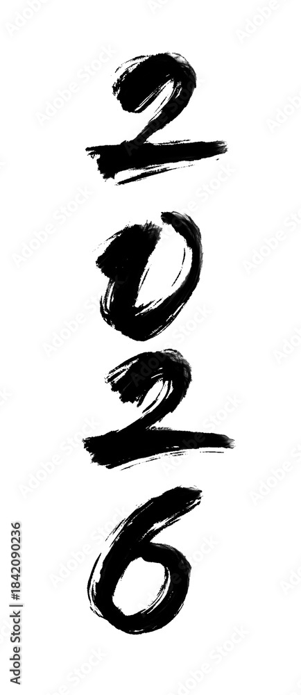 Obraz premium 2026 Year Calligraphy