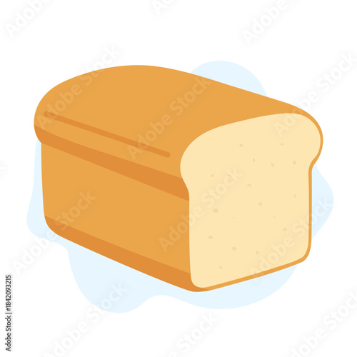 Clean bakery scene featuring soft toastbread loaf with light crumb, toastbread texture adding cozy homemade vibe ideal for recipe visuals, menus and packaging themes.