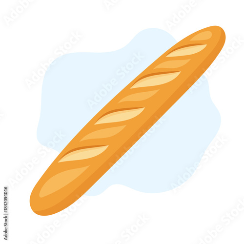 Warm bakery vibe with golden baguette floating in clean minimal style, fresh texture highlighting artisan quality, baguette adding cozy food inspiration.