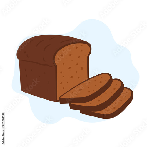 Rustic bakery scene featuring sliced brownloaf with rich crumb, brownloaf texture adding wholesome artisan vibe ideal for recipe visuals, menus and packaging themes.