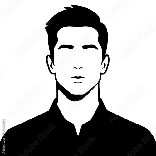 Man minimalist vector illustration Vector