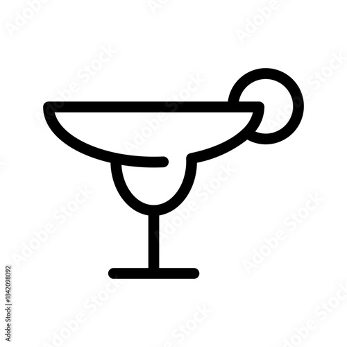 margarita line icon
