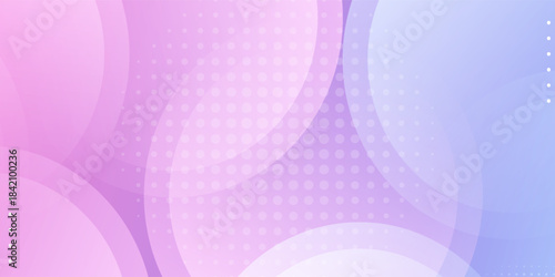 Minimalist banner background, pastel, pink and yellow color gradient. Geometric circle effect style, abstract background vector illustration