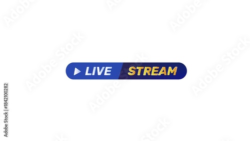 Live Streaming Animation 2D Motion Modern, Smooth, Elegant, Eye-Catching Broadcast Opener