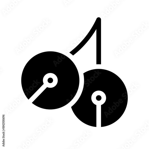 jingle bell glyph icon