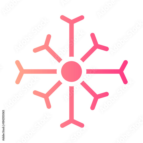 snowflake gradient icon