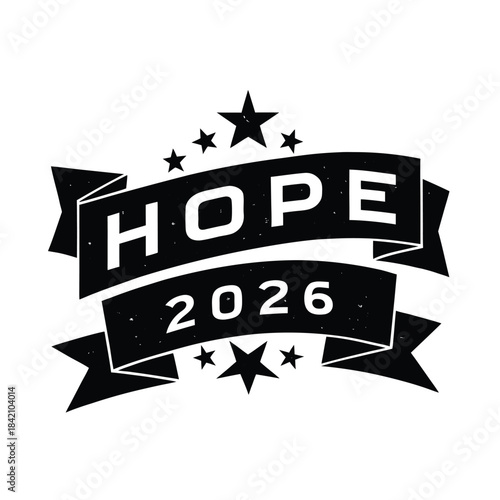 Shiny Text Hope Banner Design