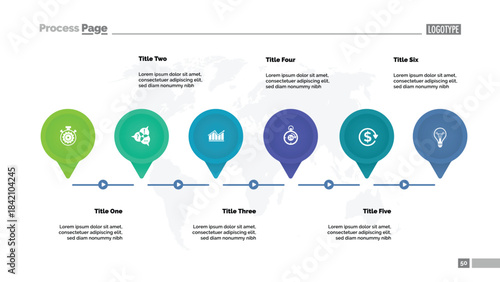 Six Main Points Diagram Template