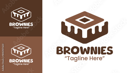 Brownies Logo Artisan Cocoa Emblem