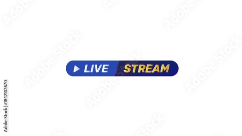 Live Streaming Animation 2D Motion Modern, Smooth, Elegant, Eye-Catching Broadcast Opener