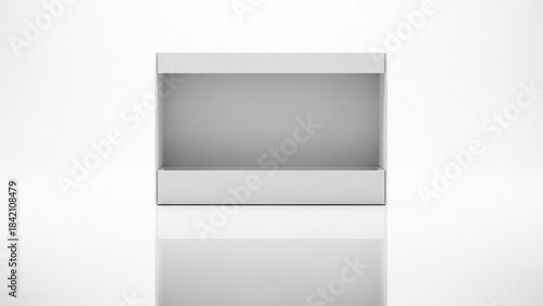White shelf with transparent background