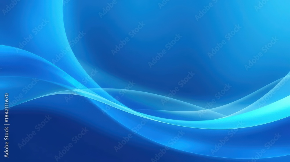 Fototapeta premium Abstract blue wave background with gradient effect