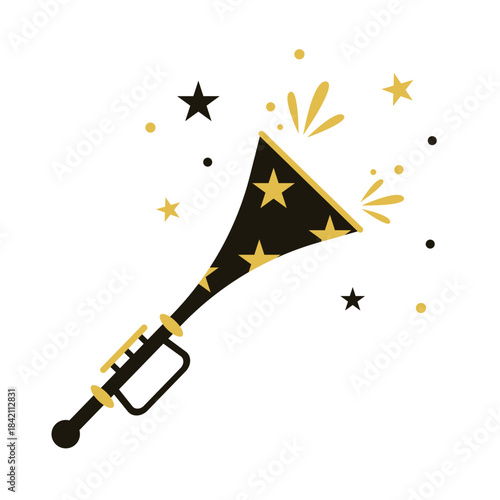 Black Gold Party Horn Trumpet